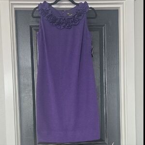 Just...Taylor Purple Ruffle Sheath Dress Size 2